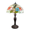 Tiffany Dragonfly Style Lamp with White Background