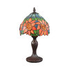 Lampe Tiffany floral au décor de tournesols