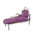 Baroque chaise lounge in purple velvet