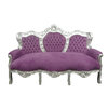 Baroque sofa in purple velvet