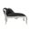 Black baroque lounge chair