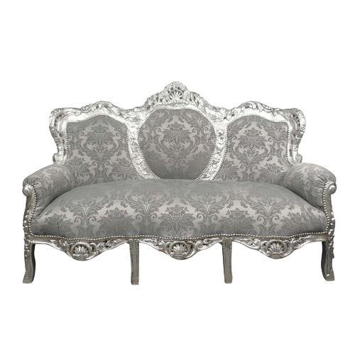 Canapé baroque gris style rococo