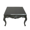 Table baroque basse noire