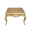 Table baroque basse dorée