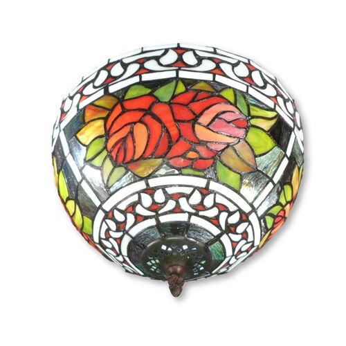 Lámpara de techo Tiffany floral