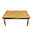 Table basse art déco de forme rectangulaire