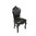 Chaise noire baroque