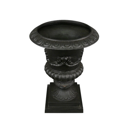 Vase fonte style Medicis sans socle noir, vasque fonte parfaite pour un dessus de pilier.\\n\\n14/07/2016 17:21
