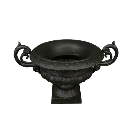 Vasque Médicis en fonte avec des anses, vase de couleur noir.\\n\\n14/07/2016 17:22