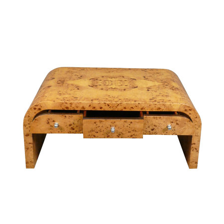 Magnifique table art déco basse de salon en bois clair ouvrante par six tiroirs.\\n\\n10/02/2015 15:47