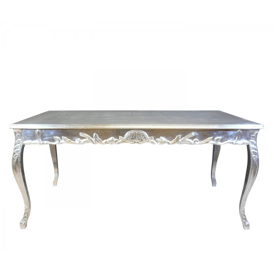table baroque argentée